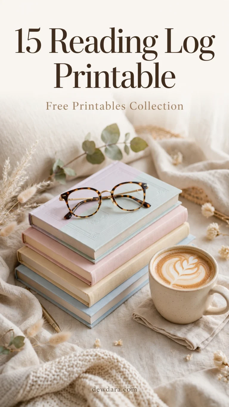 15 Reading Log Printable