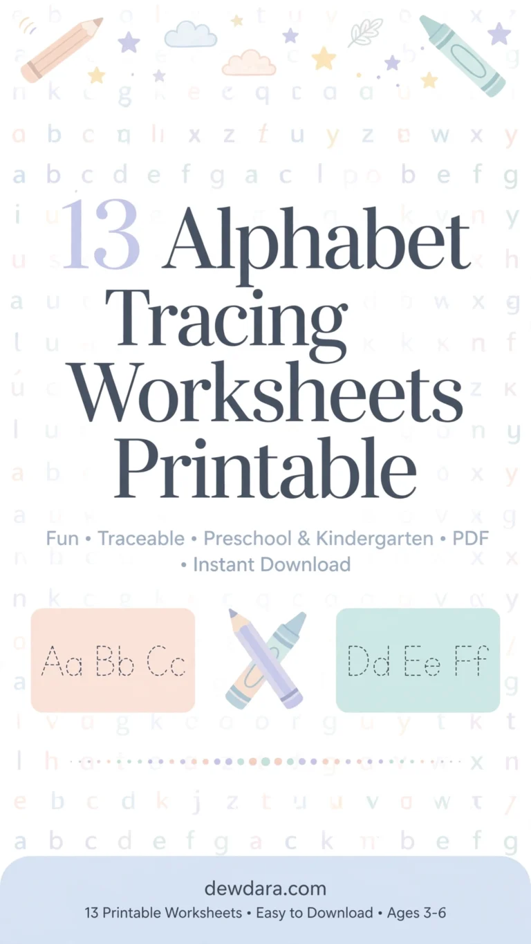 13 Alphabet Tracing Worksheets Printable