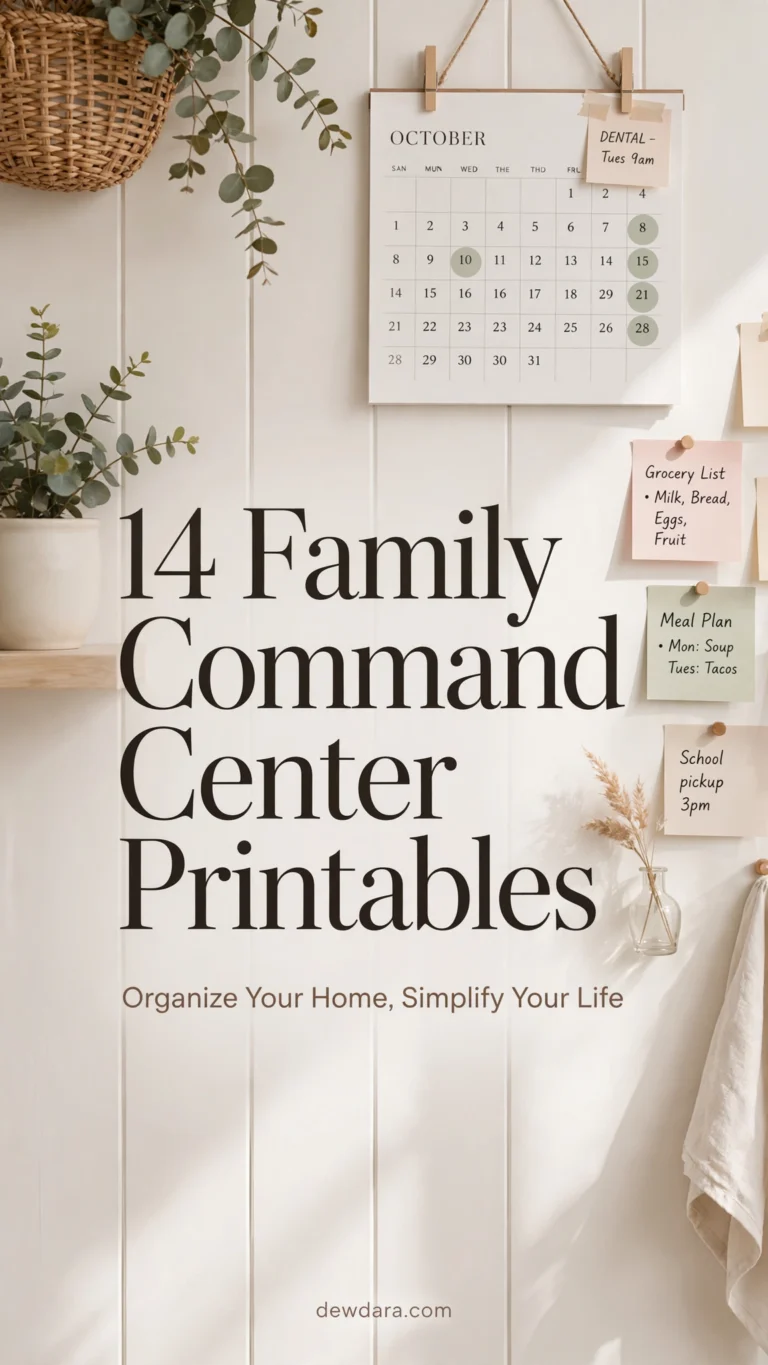 14 Family Command Center Printable