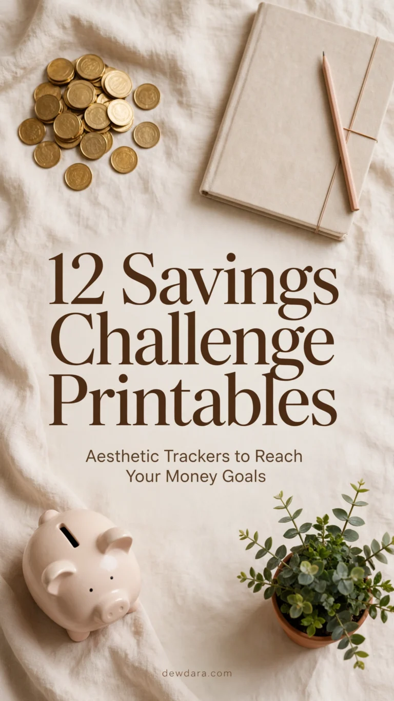 12 Savings Challenge Printable