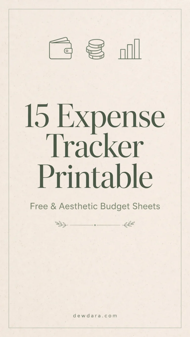 15 Expense Tracker Printable