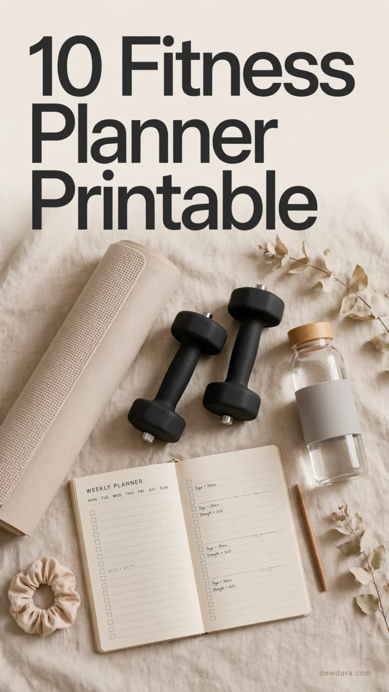 10 Fitness Planner Printable