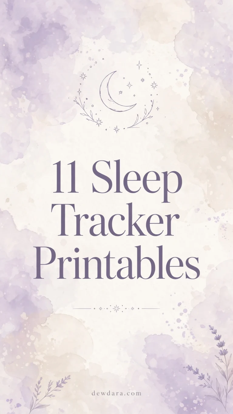 11 Sleep Tracker Printable