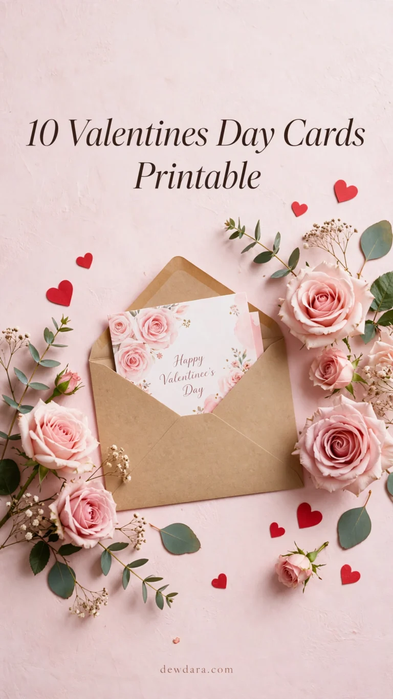 10 Valentines Day Cards Printable