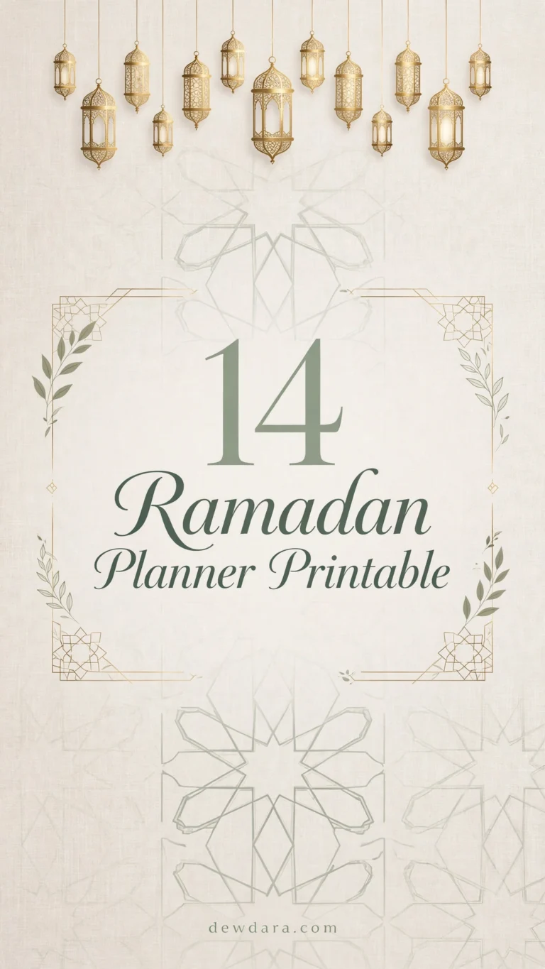 14 Ramadan Planner Printable