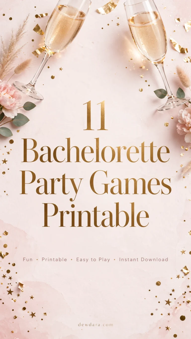 11 Bachelorette Party Games Printable