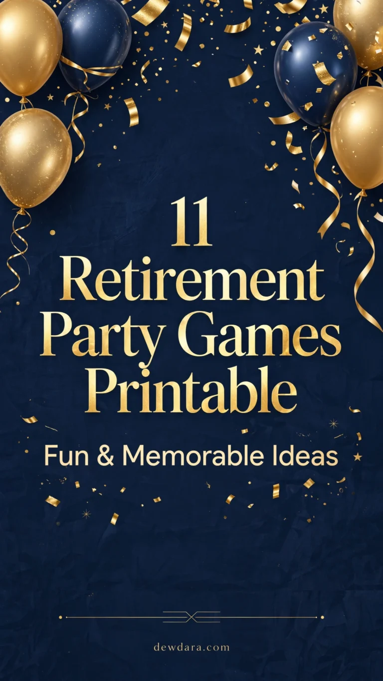 11 Retirement Party Games Printable