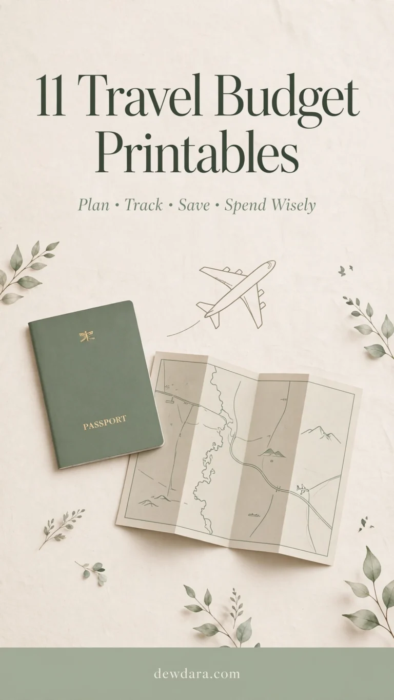 11 Travel Budget Printable